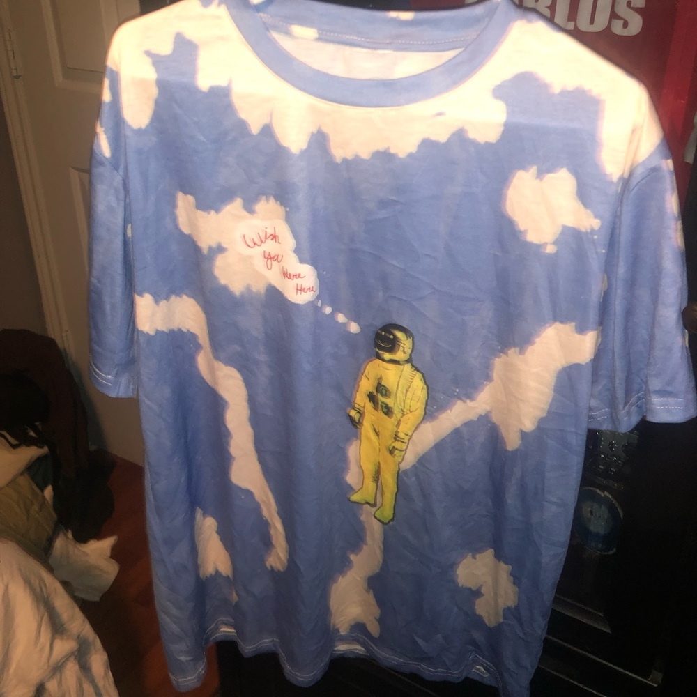 Travis Scott “wish you were here”  sky blue T-Shirt